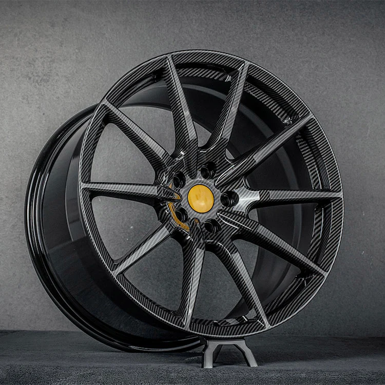 Ruedas forjadas sumergidas en fibra de carbono versión de pista